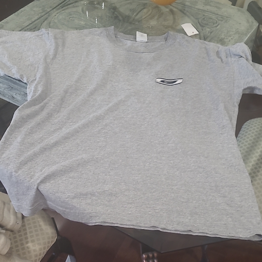 Guess Men's Vintage Crew Neck Tee Shirt Large Oversized Hether Gray